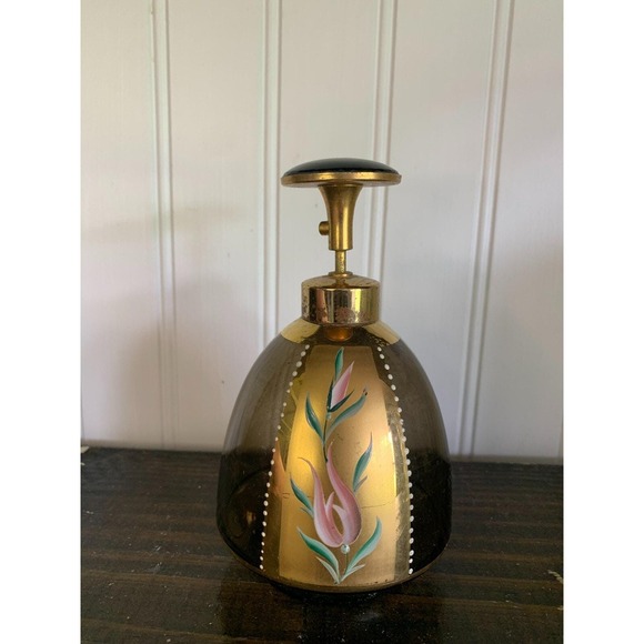 RARE Vintage DeVilbliss HandPainted Perfume Atomizer Bottle